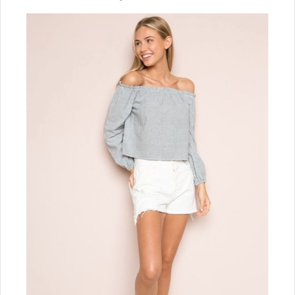 Brandy Melville Theia Off shoulder top - Picture 3 of 4